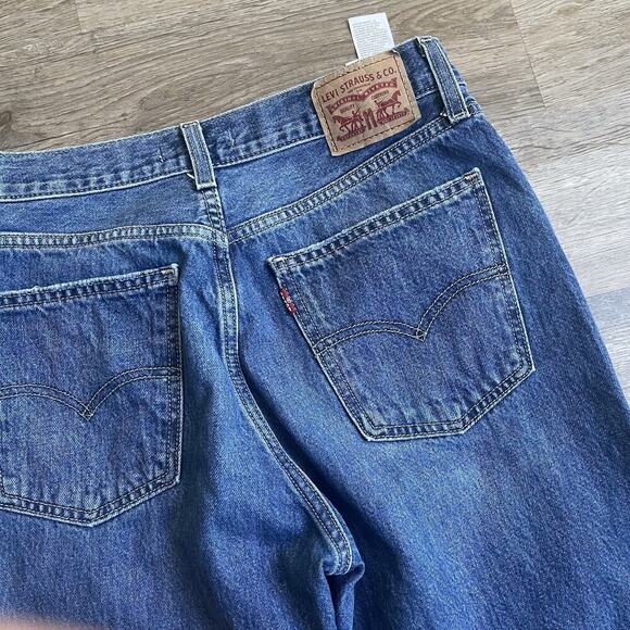Levi’s Low Pro Straight Jeans Womens Baggy Distressed Mid Rise Y2K 90s Size 28 - Picture 7 of 8